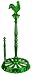 16 Two Tone Green Rooster Standing Towel Holder