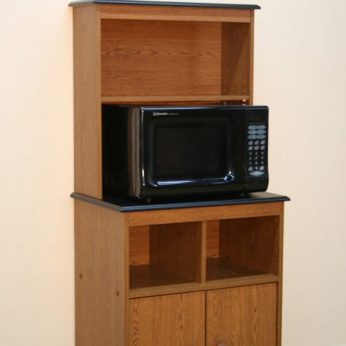 Microwave Stand with Microwave Insert Color - Amber