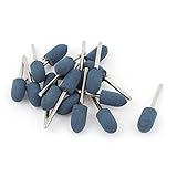 uxcell マウントポイント　研削ヘッド　メタル製　シルバートーン 3mmシャンク径 10mmヘッダサイズ 18個入り