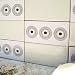Set 6 Mibo Tile Tattoos Adhesives Stickers Black Flower Loverstone Subway Tile