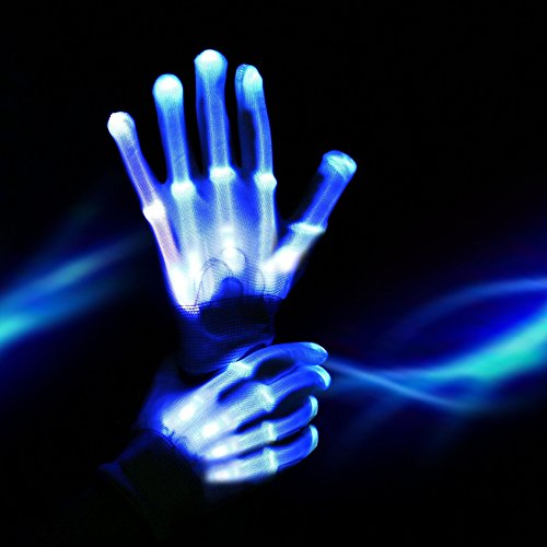 Led Dancing Skeleton Gloves Light Shows Halloween Costume Novelty Christmas Gift