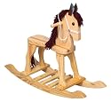 Kids Rocking Horse - Natural Pony Rocking Horse - Guidecraft - G83451