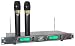 Pyle-Pro PDWM2550 19'' Rack Mount Dual VHF Wireless Rechargeable Handheld Microphone System