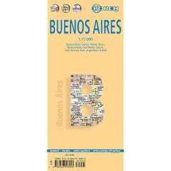 Buenos Aires 1 : 15 000: Buenos Aires Centro, Nunez, Boca, Buenos Aires, Isla Martin Garcia, Gran Buenos Aires, Argentina Central. Metro-Link Linas de Metrovias
