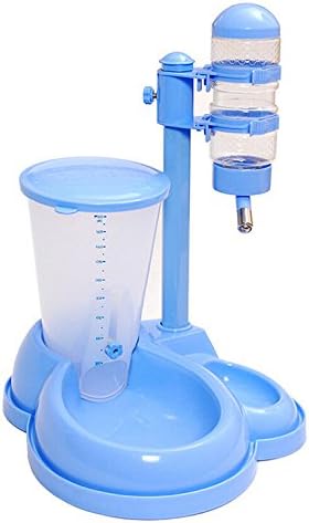 AZPet Pet Dog Automatic Feeder with Dog Water Dispenser for Cat Dog Blue