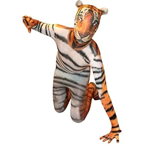 Morphsuits Morphsuit Premium Tiger, Orange/Black, Large