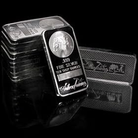10 oz (.999) Fine Silver Bars