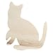 Factory Direct CraftÂ® Group of 24 Unfinished Wooden Cat Cutouts for Embellishing and Creating