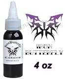 Iron Butterfly Tattoo Ink 4 OZ MIDNIGHT BLACK New NR