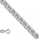 10k Solid White Gold 0.4 mm Box Chain Necklace 20