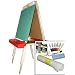 "Beka Adjustable Double-Sided Easel-and-Supplies Combo #2, Marker Board and Chalkboard Surfaces, Top Paper Holder, Red Trays"