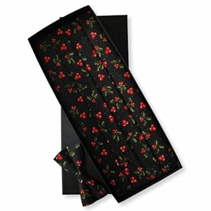 Christmas Holly Bow Tie and Cummerbund Set