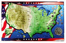 Commemorative Quarter Map