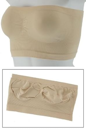 Women's Seamless Bandeau Tube Top Bra with Specially designed pouch