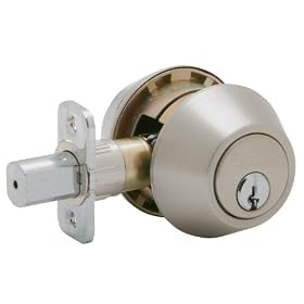 Click here to buy Dexter by Schlage Double-Cylinder Deabolt, Satin Stainless #JD62V630 by Shlage.