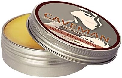Caveman Virgin Cedarwood Beard Balm, Leave in Conditioner, 100% Vegan and All Natural