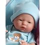 Mini La Newborn 9.5" Real Boy Blue Blanket Caucasian Berenguer Doll