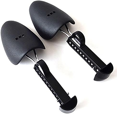 GOSSIPY Men's Keep Shape Shoe Tree Practical Adjustable Length Stretcher Boot Holder 2 Pairs Black