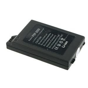 Replacement Li-Ion 1200mAh Rechargeable Battery Pack for Sony Slim Portable Playstation PSP2000 by 