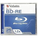 Verbatim Blu-Ray Bd-Re, 25GB, 2x In Jewel Case
