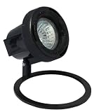 Paradise GL22609BK Low Voltage Plastic 20-Watt Submersible Pond Light, Black