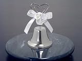Silver Wedding Bell Pearl White Calla Lily Decoration (Set of 18) - Baby Shower Gifts & Wedding Favo