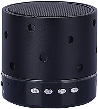 Sicneka Colorful LED Portable Wirless Mini Bluetooth Speakers With Mic And FM Radio For Iphone Ipad Tablet PC (Black)