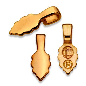 Aanraku Bails - 6 Small 18K Gold Plated. Single 