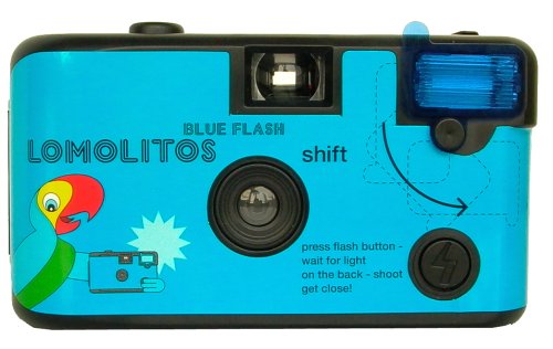 Lomography Lomolitos Single Use Camera with Blue Color Flash