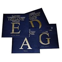 Larsen Tzigane 4/4 Violin String Set - Medium Gauge with Ball-end E