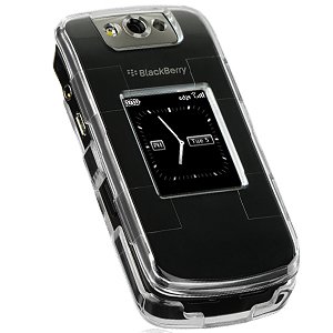 BlackBerry Pearl Flip 8220 Plastic Protector Case (Clear)