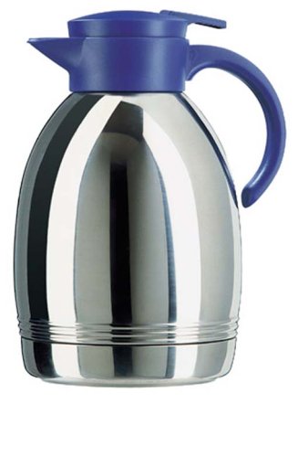 Emsa KONSUL 628180400 Caraffa termica Quick Tip, 1,8 L, acciaio INOX, colore: Blu