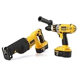 DEWALT DC2PAKCA Heavy-Duty XRP 18-Volt Cordless 2 Tool Combo Kit, includes Hammer Drill and Reciprocating Saw
