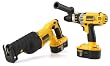 DEWALT DC2PAKCA Heavy Duty XRP 18-Volt Cordless 2-Tool Combo Kit, includes Hammer Drill and Reciprocating Saw