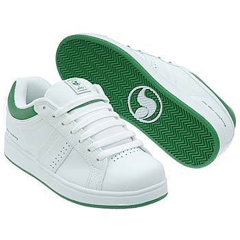 DVS Women's Berra 3 (White/Green Leather 5.0 M) (DVS,)