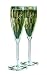 Hortense B. Hewitt Wedding Accessories Glittering Beads Champagne Flutes, Set of 2