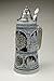 Beer Stein by King - Old Heritage CoA and Landmarks Relief Stone Grey German Beer Stein .75l Limited