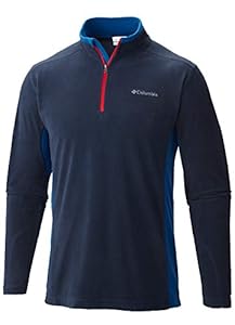 Columbia Men's Klamath Range II Half Zip, Collegiate Navy/Marine Blue, X-Large