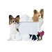 PAPILLON DOG Family Photo Picture FRAME Figurine 4 x 6 F52