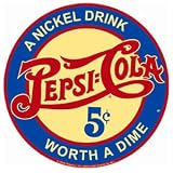 Pepsi Cola Logo Round Metal Sign