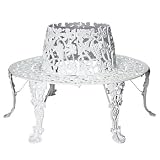 Grapevine Tree Bench - White