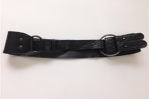 Black Leather Belt Fashion Lady Great with Jeans, Slacks, Skirt, Shorts.