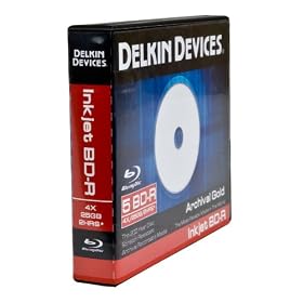 Delkin Devices DDBD-R-I 5 BIND 4 X 5 Pack Inkjet BD-R in 10 Pack Binder by 