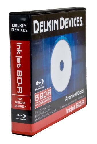 Delkin Devices DDBD-R-I/5 BIND 4 X 5 Pack Inkjet BD-R in 10 Pack Binder