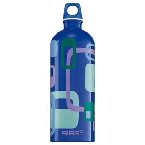 Sigg Lifestyle Loop Top Water Bottle (1.0-Liters, Frames Blue)