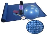 GOGO Deluxe Yoga Kit with Extra Thick Sticky Mat, Blocks, Strap, Mat Bag, Ball & Pump -