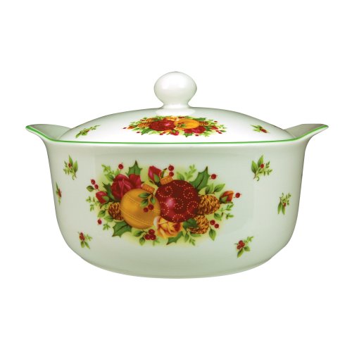 Royal Albert Old Country Roses Holiday Covered Casserole
