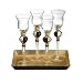 Artland Radiance 2-Ounce Cordial with Tray and Gift Box, Set of 4