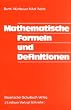 Mathematische Formeln und Definitionen