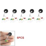 Como 5 Pcs Fishing Colored Olivary 6 in 1 Fish Floating Bobber